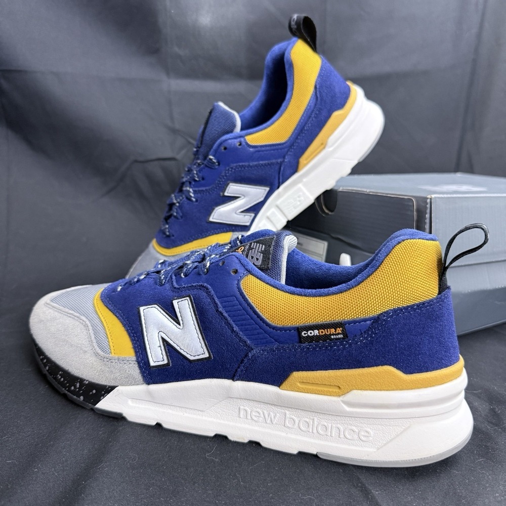 New Balance 997H CM997HYR "Cordura" (Grey / Techtonic Blue) Suede Mens Size 11